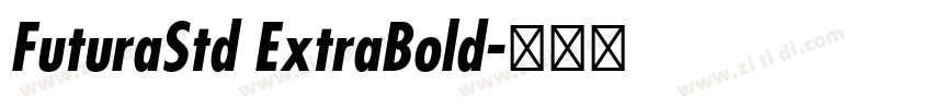 FuturaStd ExtraBold字体转换